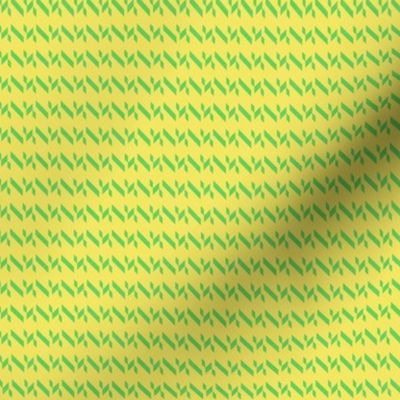 Yellow Green Chevron Stripe
