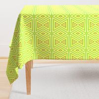 Yellow and Green Tribal Pattern