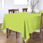 Yellow and Green Tribal Pattern