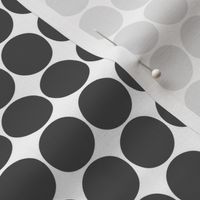 dots dark grey and white