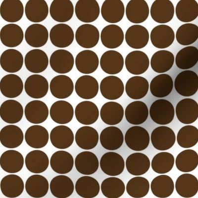 dots brown and white