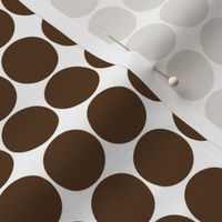 dots brown and white