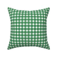 dots kelly green and white