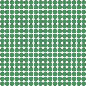 dots kelly green and white