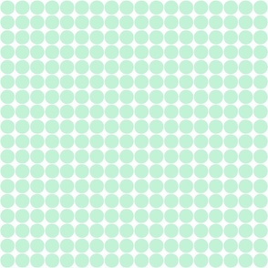 dots ice mint green and white