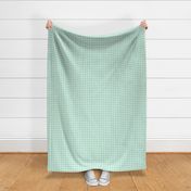 dots mint green and white