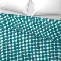 dots dark teal and white