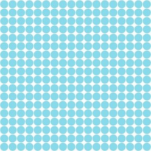 dots sky blue and white
