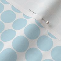 dots ice blue and white