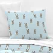 Sweet Rabbit on Blue