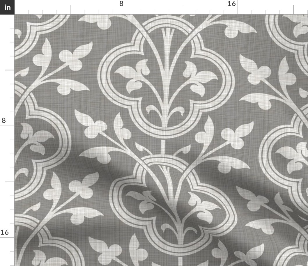 Norman Vines ~ Pewter Linen Luxe 