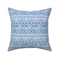 Tribal Owl Feather Delft Blue