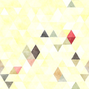 Clotted Cream Watercolor Triangles
