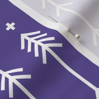cross plus arrows purple
