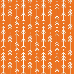 cross plus arrows orange