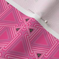 Pink Art Deco Triangles Geometric