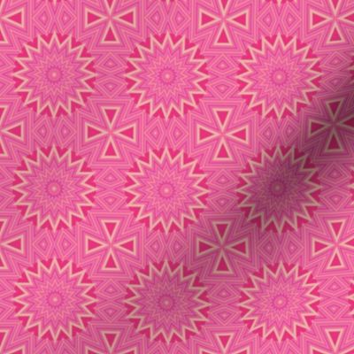 Pink and Gold Kaleidoscope