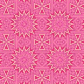 Pink and Gold Kaleidoscope