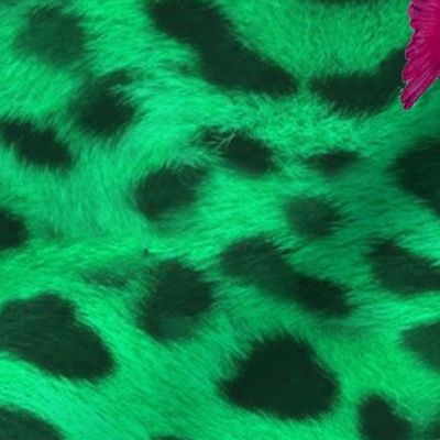 birds on diagonal leopard_mint_V2