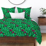 birds on diagonal leopard_mint_V2