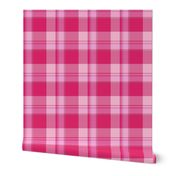 Bright Pink Tartan Plaid