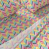 live free : love life herringbone LARGE rainbow