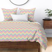 live free : love life rainbow chevron LARGE