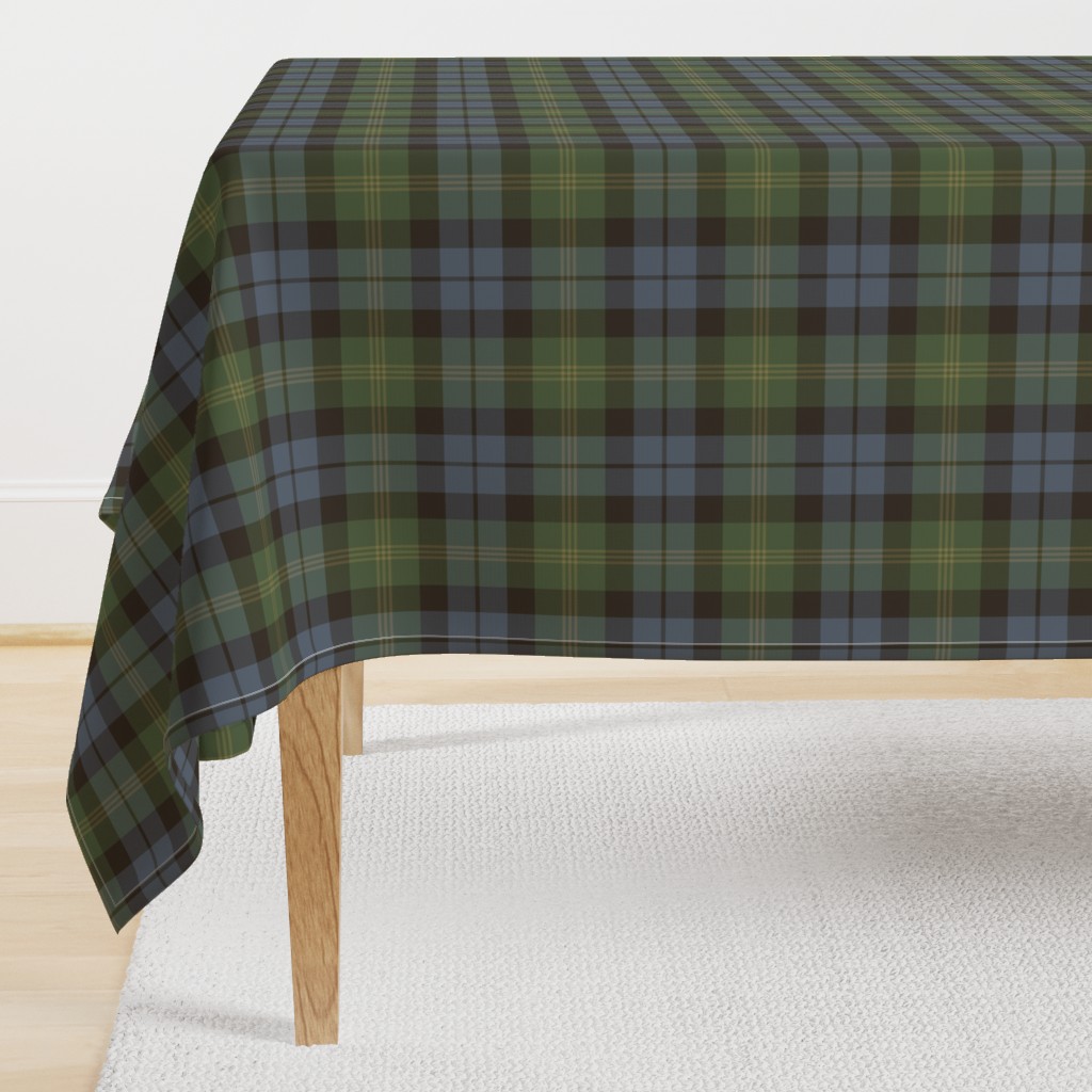 Ancient Gordon tartan, 6", traditional colors