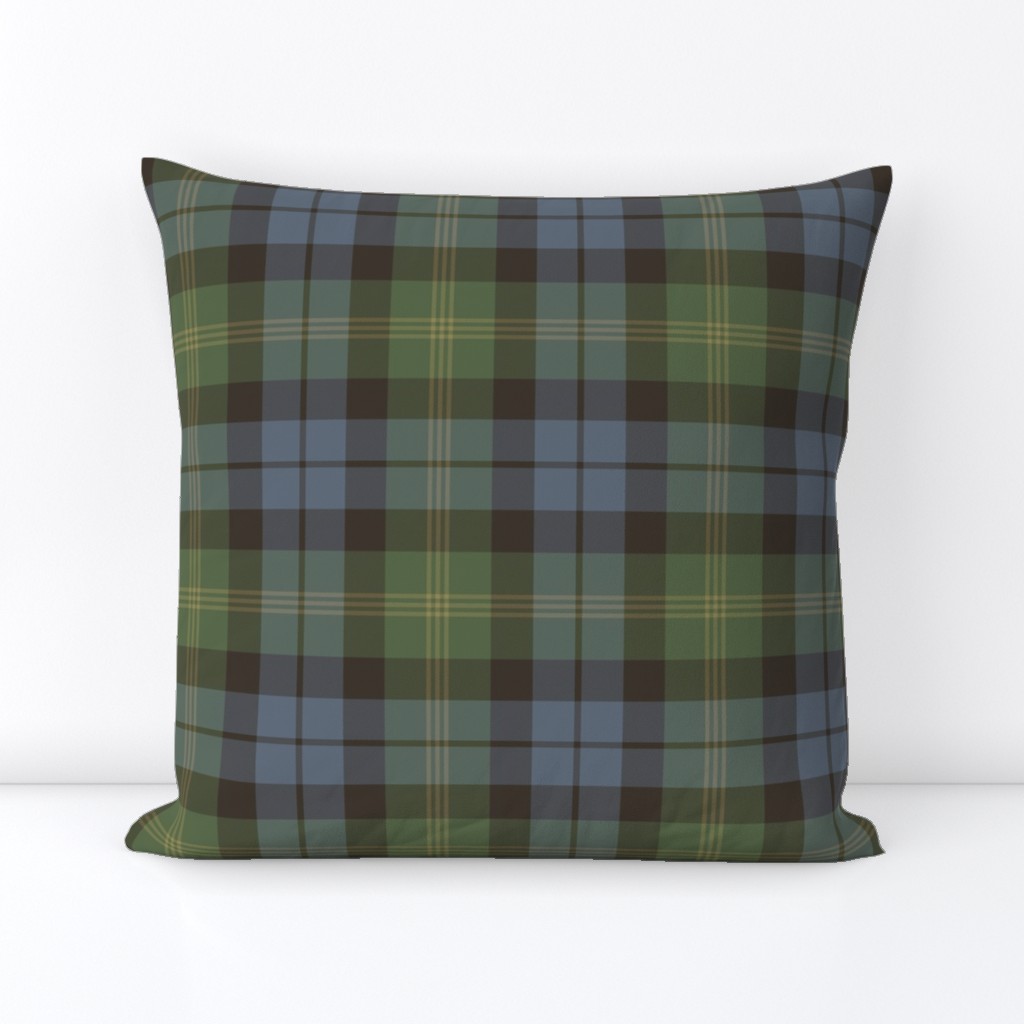 Ancient Gordon tartan, 6", traditional colors