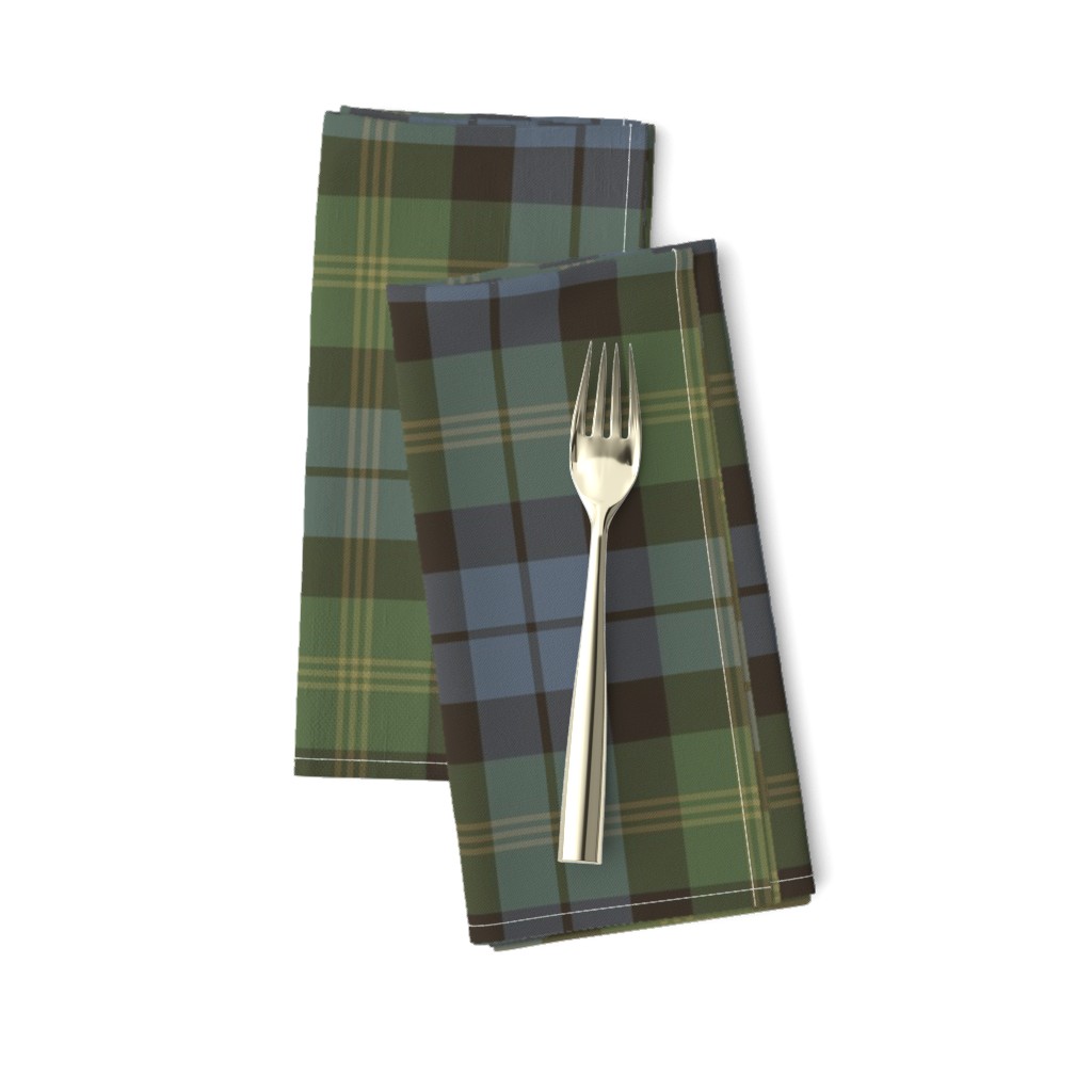 Ancient Gordon tartan, 6", traditional colors