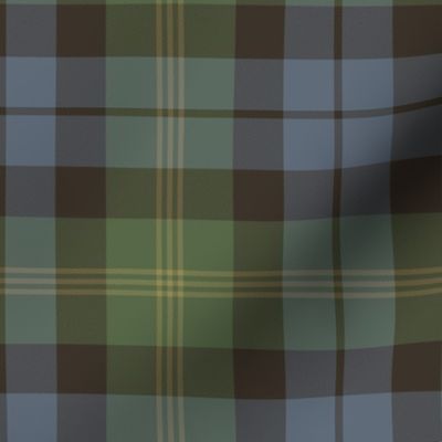 Ancient Gordon tartan, 6", traditional colors