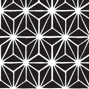 Black and white geometric pattern