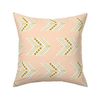 blush gold chevron // horizontal 