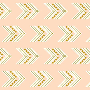 blush gold chevron // horizontal 