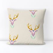 Telluride Deer in Violet and Mint