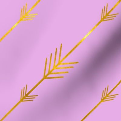 Golden Arrows on Violet