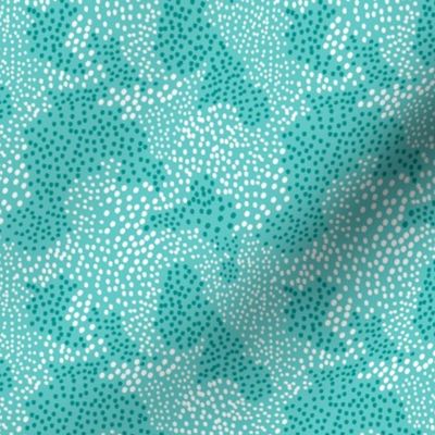 In Disguise - Geometric Dot Aqua - Spring Fling 