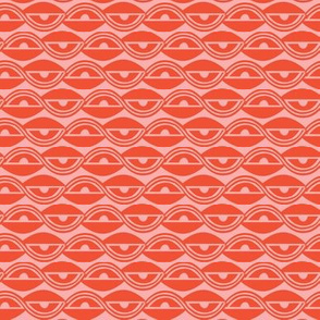 Lazy Days - Geometric Spring Fling Red