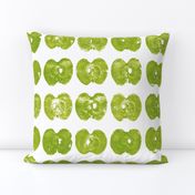 apple prints - green on white