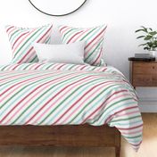 candy cane stripes multi one LG red green blue pink - christmas wish collection
