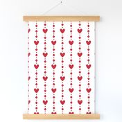 heart bead strings LG red - christmas wish collection