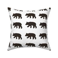 Black Bear on White