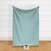 String of Hearts Vine in Soft Teal Linen