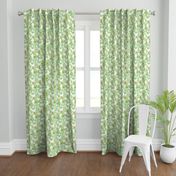 Magnolia Blossom - Floral Mint Green