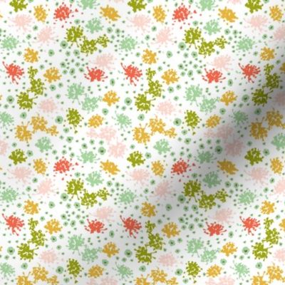 Sweet Tea - Floral Geometric White 