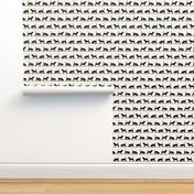 Beagle silhouettes on beagle beige (black + off white) by Su_G_©SuSchaefer