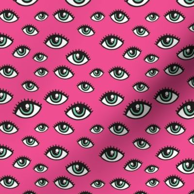eyes pattern pink