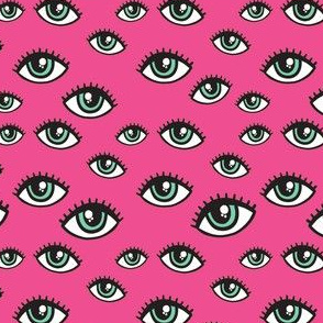 eyes pattern pink