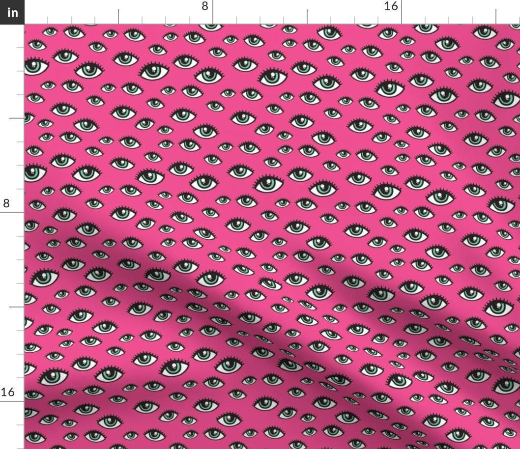 eyes pattern pink