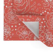 Poppy Red Floral